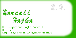 marcell hajka business card